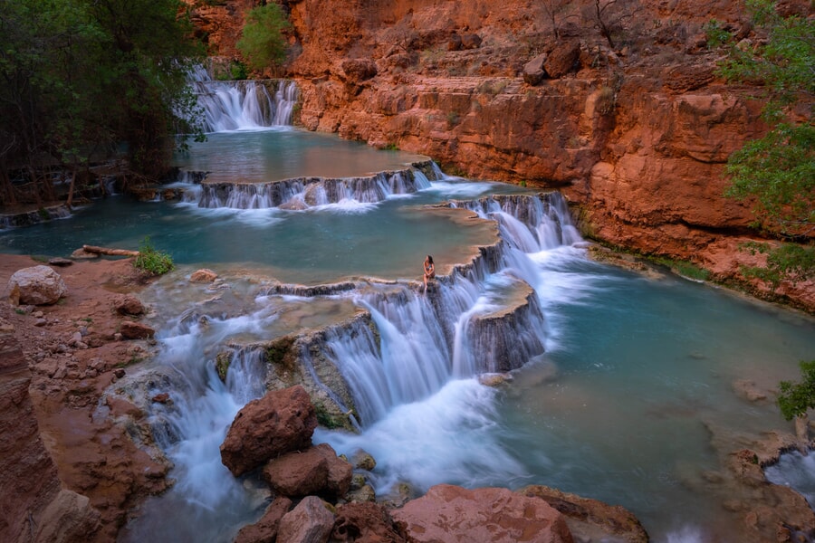 Senderismo por la reserva de Havasupai de Beaver Falls