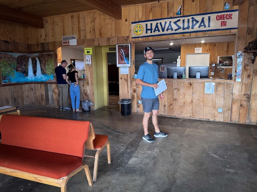 Check-in at Havasupai Lodge