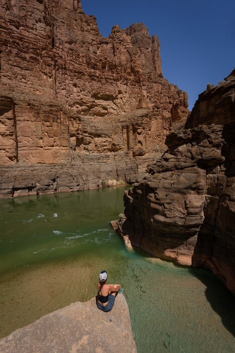 Senderismo en las cataratas del lago Havasu