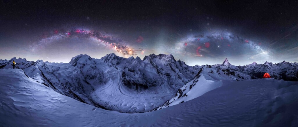 "Double Milky Way Arch Over Matterhorn" - Angel Fux