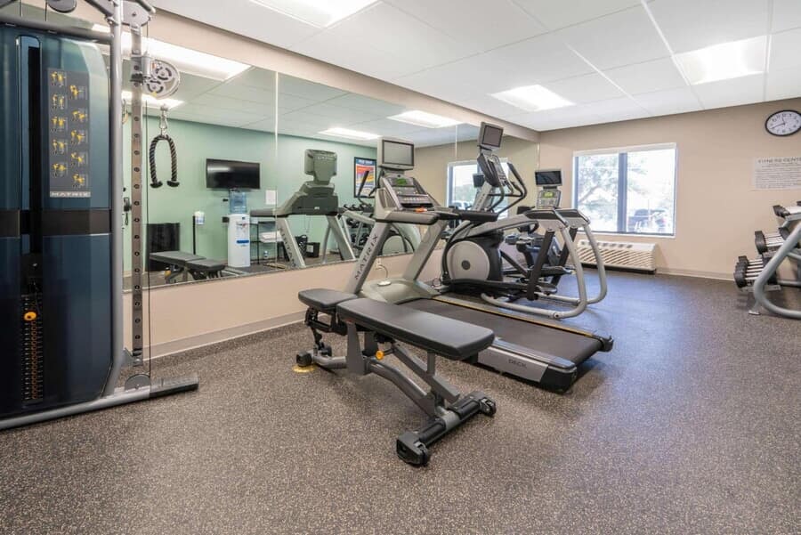 Gym at the hotel Utah workshop