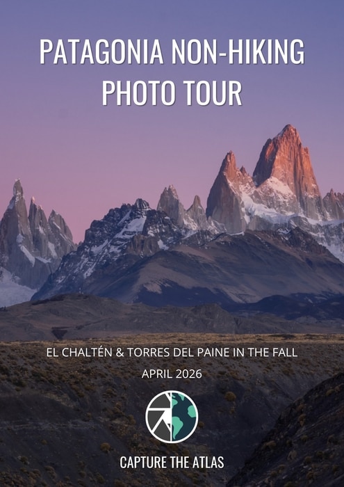 2026 Patagonia non-hiking photo tour Capture the Atlas
