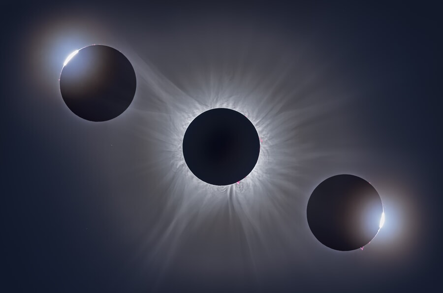 Fases del eclipse total