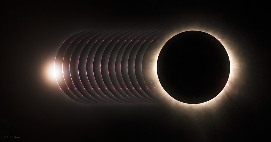 Fases del eclipse solar total