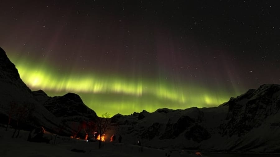 Desde noviembre a enero son los mejores meses para ver la aurora boreal en Fairbanks