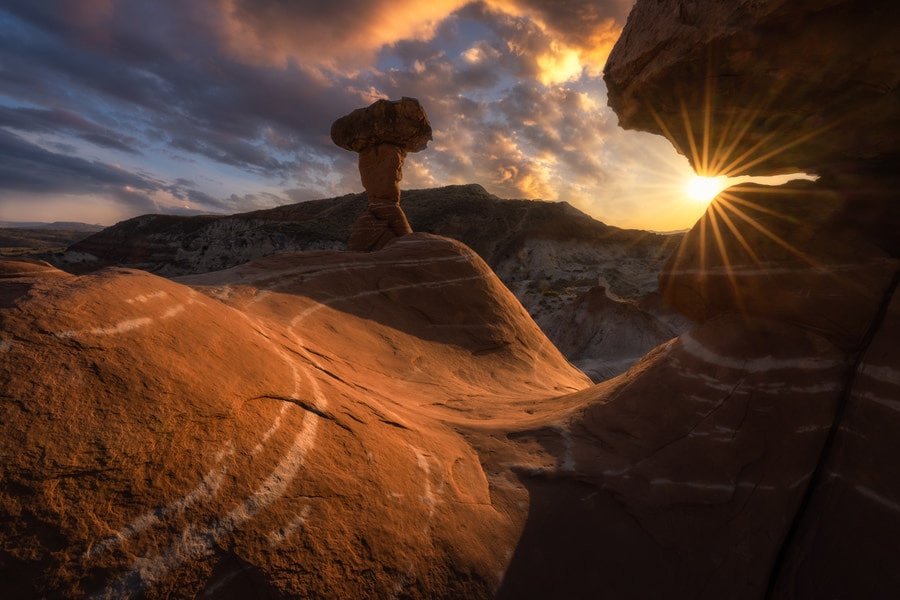 Toadstool Hoodoos Near The Wave