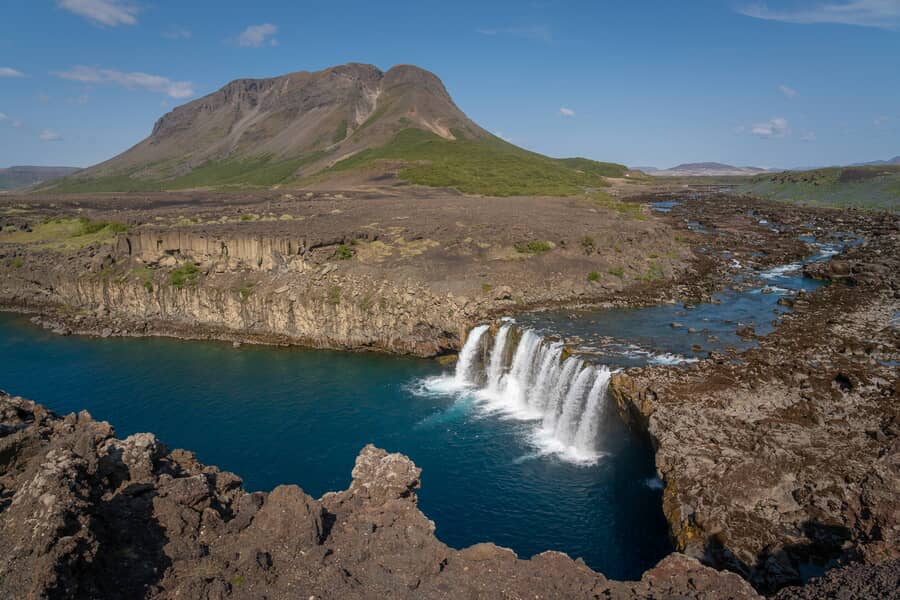 Bruarfoss waterfall in Iceland's golden circle
