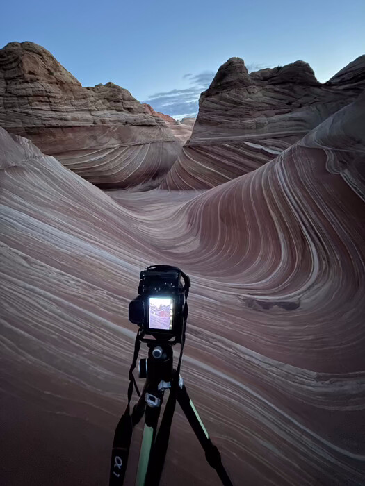 Photographing the wave in arizona