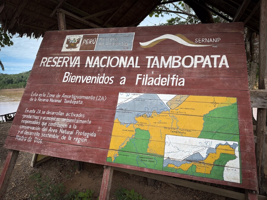 Filadelfia port, how to get to Tambopata Research Center