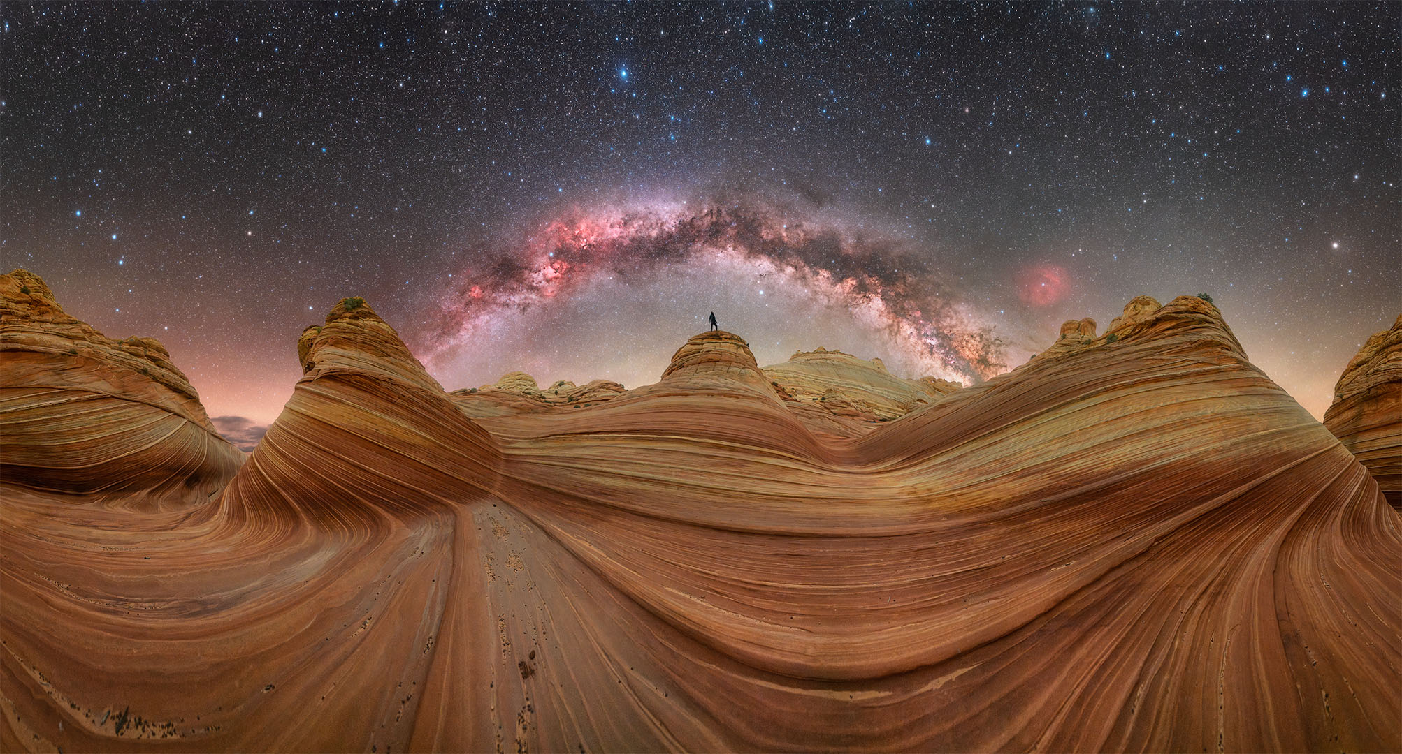 Milky Way at the wave, USA