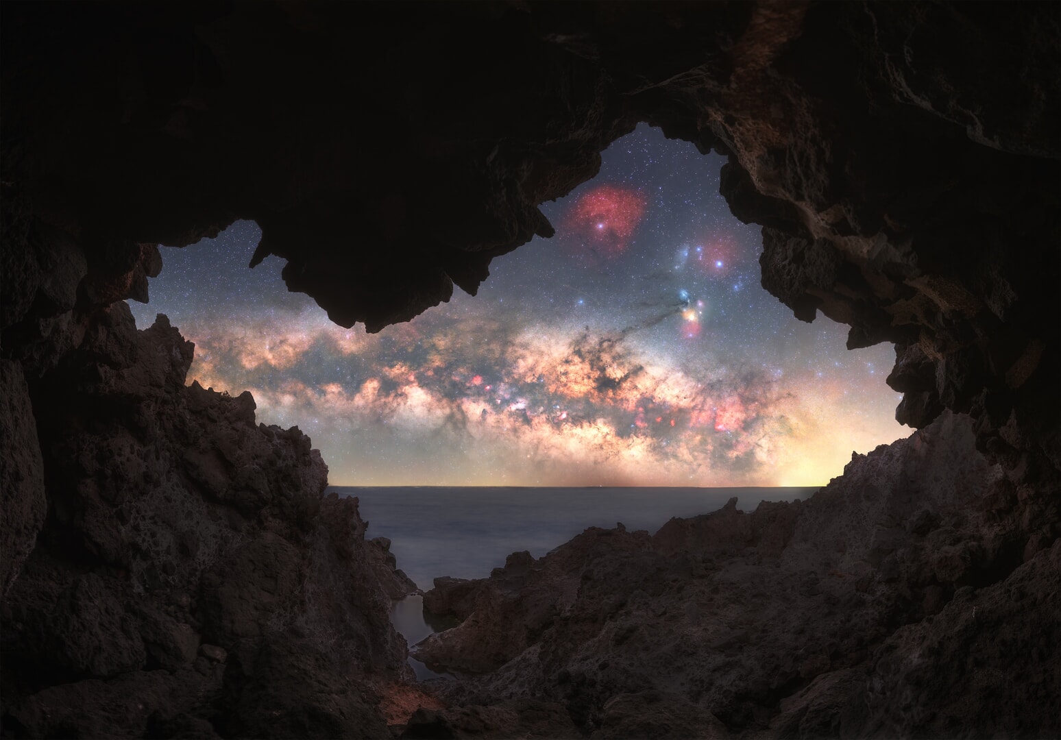 milky way over tenerife milky way in canary islands