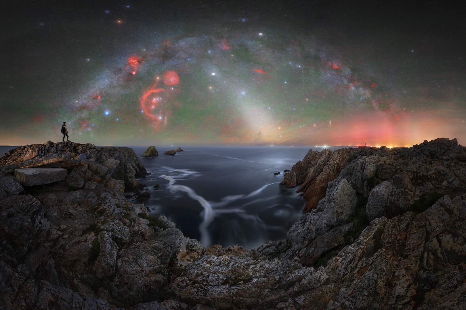 Milky Way in Bretagne, France Milky Way Arch over France