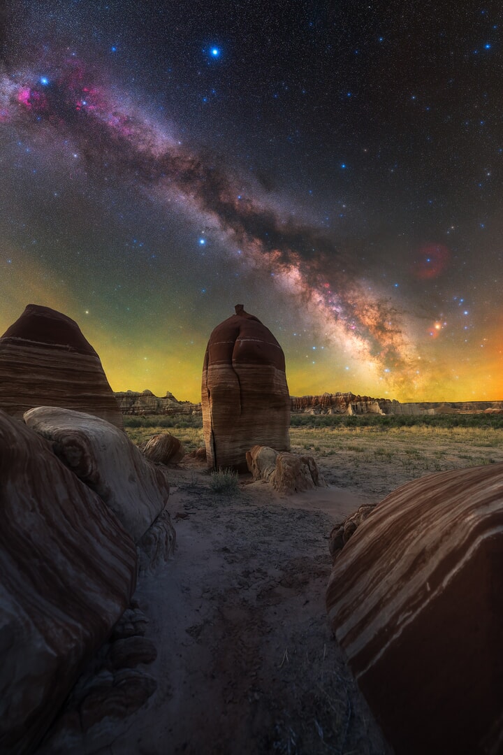 Milky Way over Northern Arizona, USA Milky Way in Arizona, USA