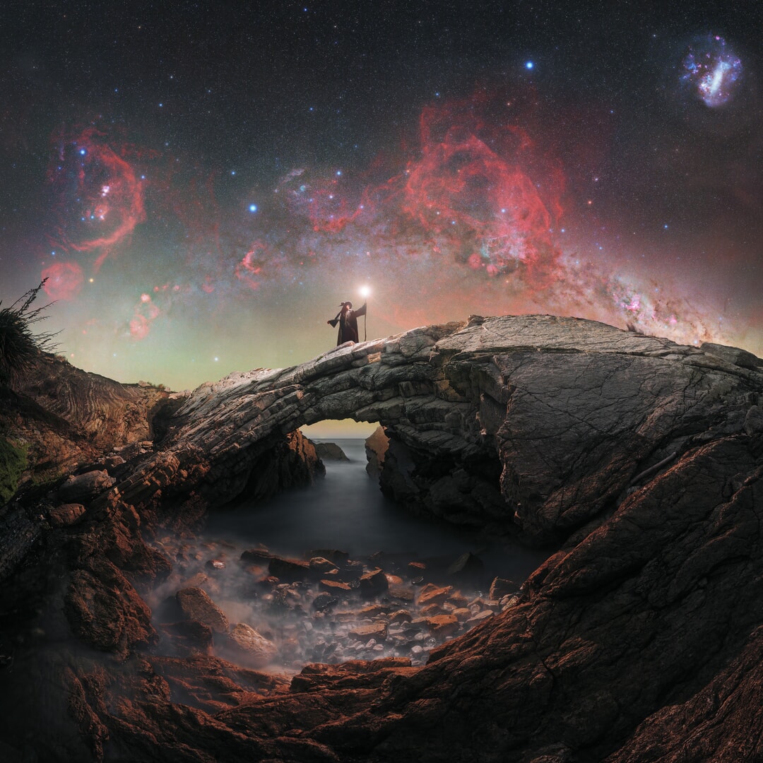 Milky way over New Zealand Milky Way over Wairarapa Coast, New Zealand