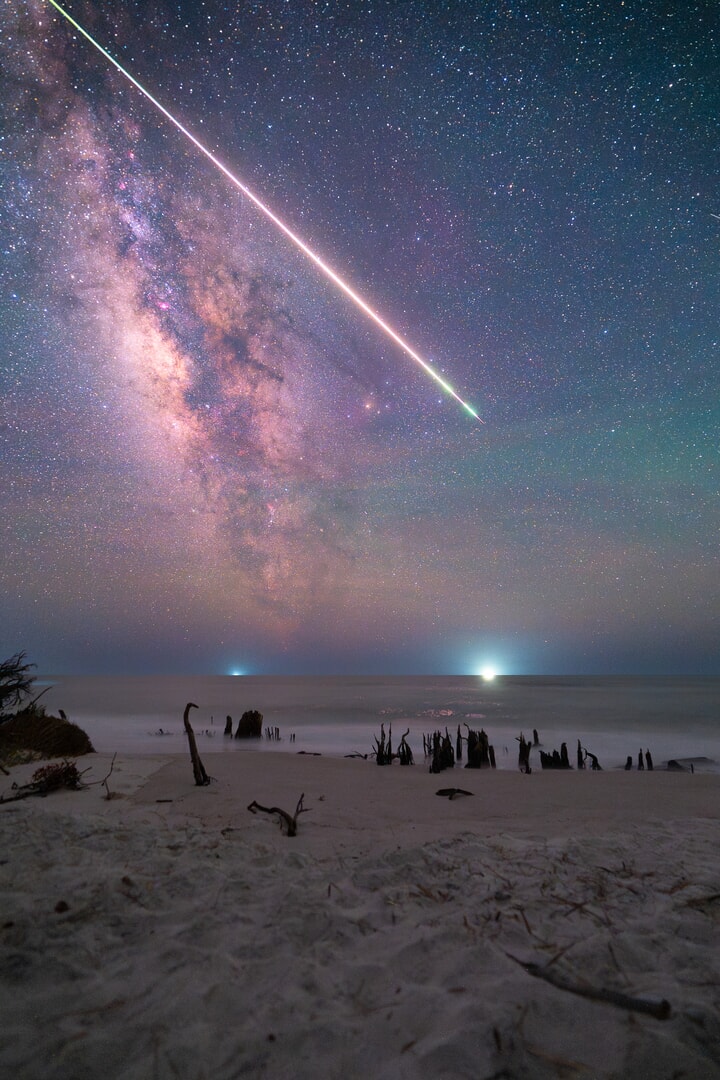 Milky Way in Florida Milky Way Over Cape San Blas, Florida, USA