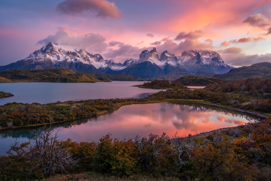Dramatic landscapes in Patagonia
