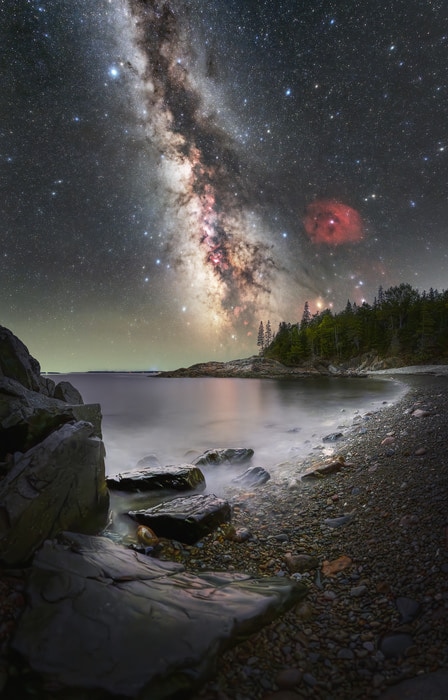 Acadia Milky Way Hunters Beach